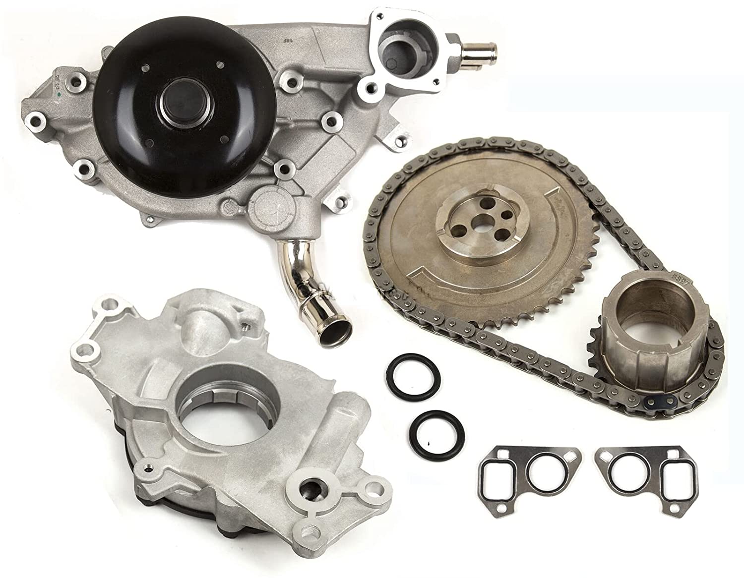 Oil Pump & Timing Kit compatible with 2007-2012 GMC Chevrolet 5.3L 6.0L 6.2L 