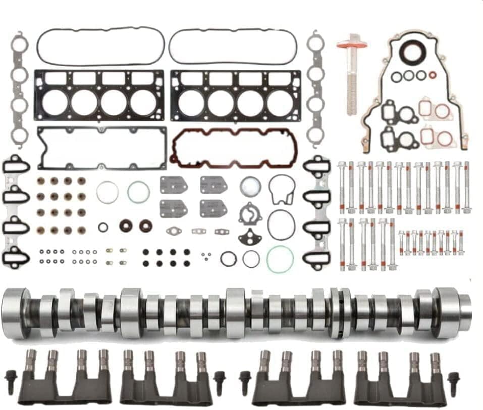 6.0 GEN-IV Non-AFM Camshaft Replacement Rebuild Kit | Head Gasket Set | Lifters | Treys | Head Bolts | Fits 2007-2014 Chevrolet 6.0L 6.0 GEN-IV VORTEC 6000 LFA LZ1 L76